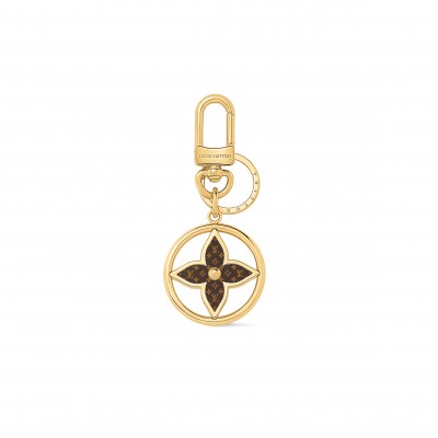 LOUIS VUITTON PUZZLE FLOWER MONOGRAM KEYRING M01207